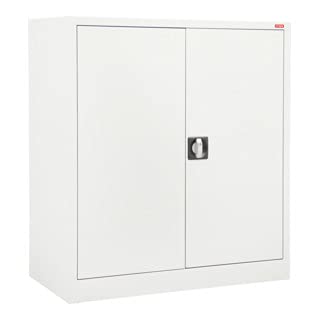STIER side cabinet with 2 shelves, light grey, welded, various sizes