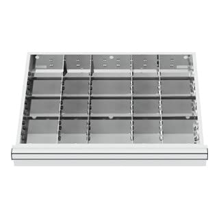 STIER Schubladeneinteilung Metalleinteilung BLH 75 mm Innenmaß 600x450 mm 20