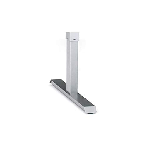 STIER Elektrisch höhenverstellbarer Schreibtisch 501-33, Tischgestell mit Tischplatte 100x80 cm, Buche mel., Ergonomischer Steh-Sitz-Tisch stufenlos verstellbar 68-118 cm