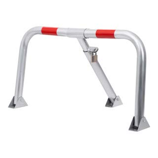 STIER parking barrier foldable sturdy with padlock 2 keys in