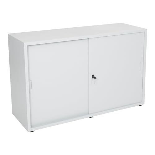 STIER sliding door wardrobe HxWxD 750x1200x420mm light grey