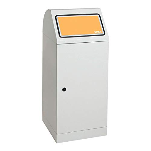 STIER Premium 70l recycling bin with galvanized inner container