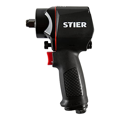 STIER pneumatic impact wrench 14-KBS Extra short 1400 Nm double-hammer impact mechanism