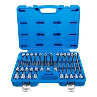 BGS Bit-Einsatz-Satz Antrieb Innenvierkant 12,5 mm Innensechskant 30-tlg.