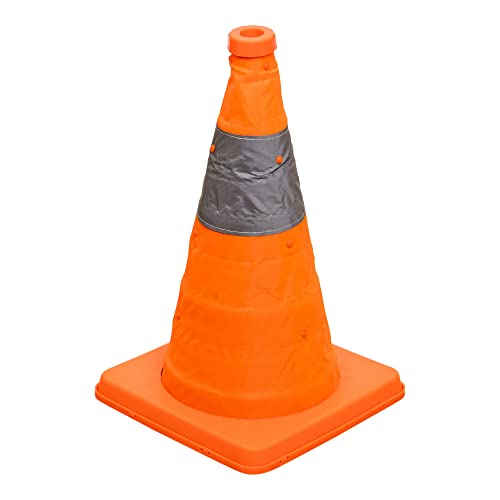 STIER Foldable traffic cone 420 mm 1 strip 5 pcs traffic cone warning cones