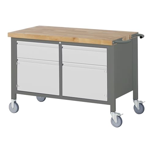 STIER Mobile Workbench Premium with hinged door