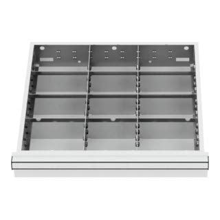 STIER Schubladeneinteilung Metalleinteilung BLH 150/175 mm Innenmaß 500x450 mm