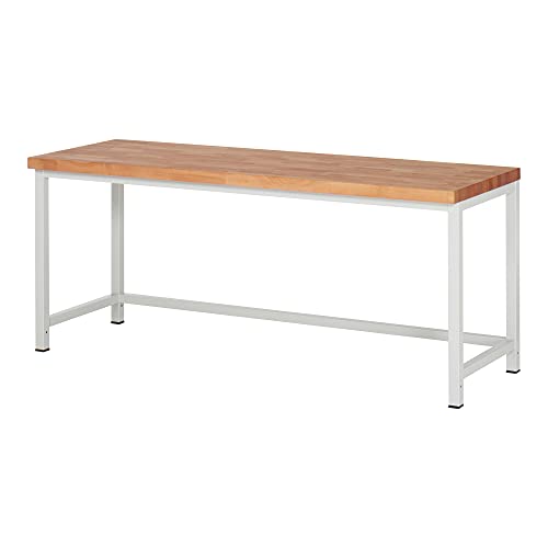STIER Height-adjustable workbench Premium WxDxH 1500x700x840-1040mm RAL 7035