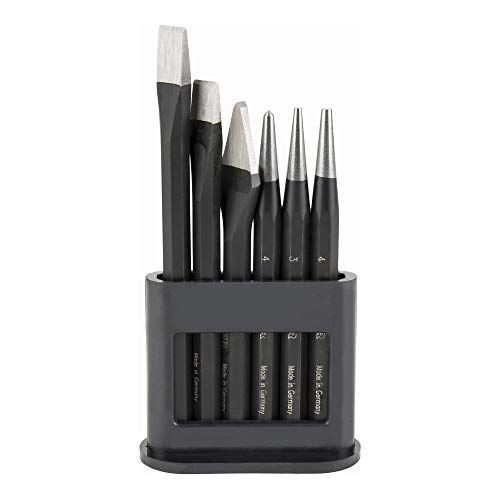 STIER Robust+ 6-piece tool set (chisel/center punch/punch punch)