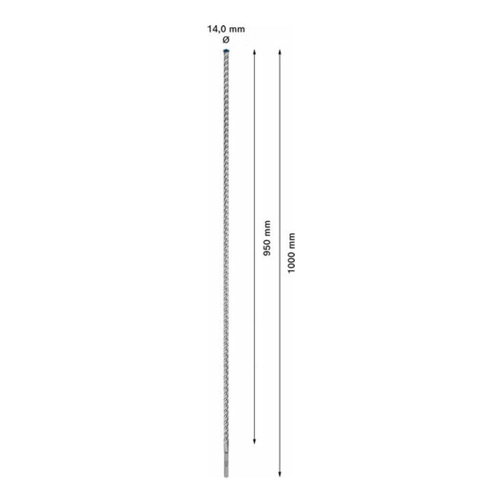 Bosch EXPERT SDS plus-7X Hammerbohrer 14 x 950 x 1000mm für Bohrhämmer