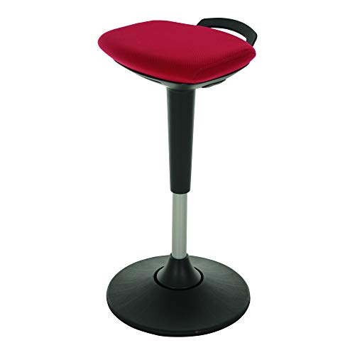 STIER multi-movable standing aid with plate base, height-adjustable stool, various colors
