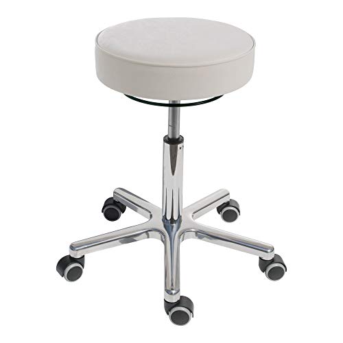 STIER swivel stool with double castors, height adjustable, seat height 540 to 720 mm, various colours