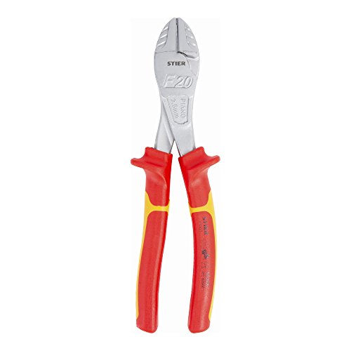 STIER Heavy-Duty Side Cutters 200 mm VDE-tested Wire Cutter Bolt Cutter