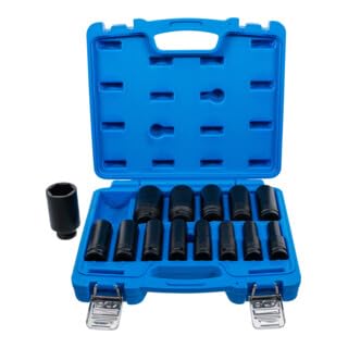BGS Kraft-Steckschlüssel-Einsatz-Satz Sechskant Antrieb Innenvierkant 12,5 mm SW