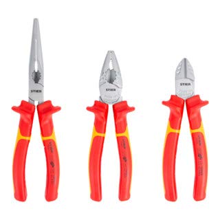 STIER pliers set VDE+ 3-piece
