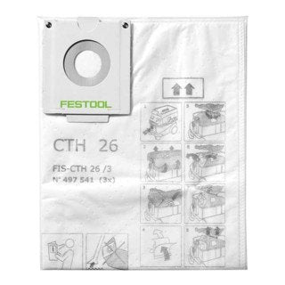 Festool Sicherheitsfiltersack FIS-CTH 26/3 3 Stk