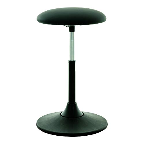 STIER Multibeweglicher Hocker ergonomisch höhenverstellbar schwarz Kunstleder