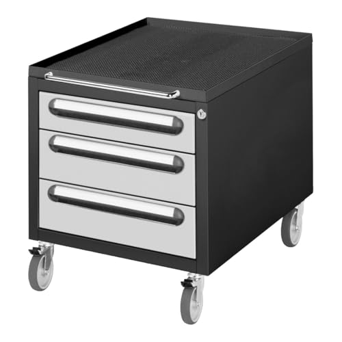 STIER Premium mobile container with 3 drawers WxDxH 480x600x540 mm