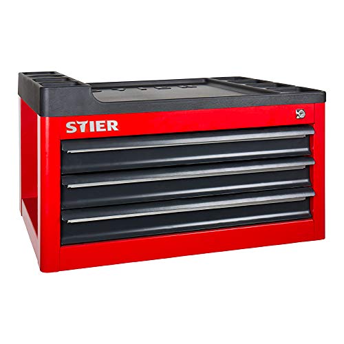 STIER workshop trolley attachment empty 3 drawers easy assembly on tool trolley