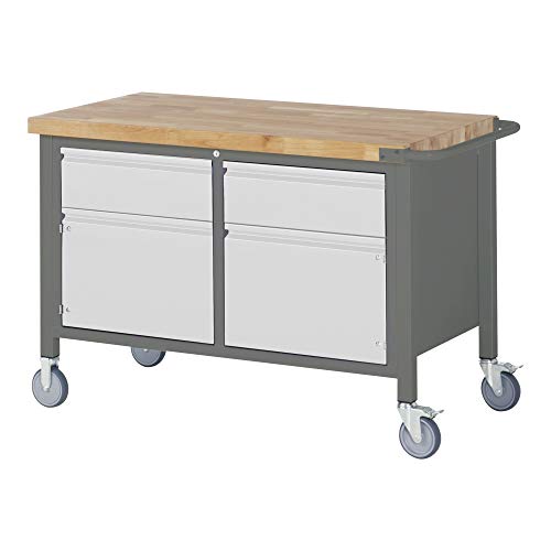 STIER Mobile Workbench Premium with hinged door