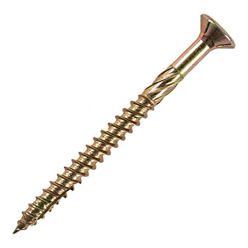 STIER countersunk head chipboard screw 100 pieces 6x100 chromated yellow partial thread