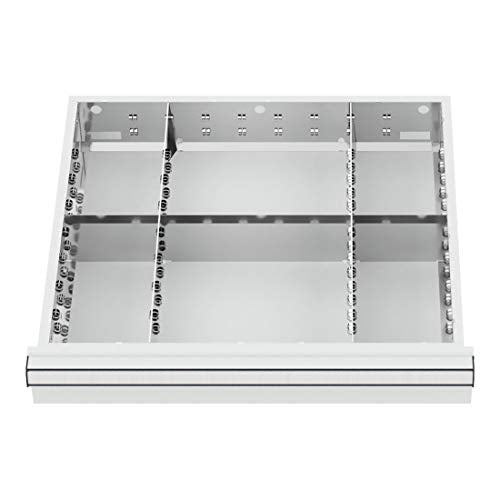 STIER Schubladeneinteilung Metalleinteilung BLH 150/175 mm Innenmaß 500x450 mm 6
