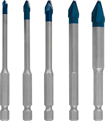 Bosch EXPERT HEX-9 HardCeramic Bohrer-Set 4/5/6/8/10mm 5-tlg. für Dreh- und
