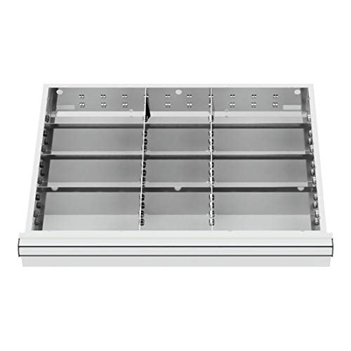 STIER Schubladeneinteilung Metalleinteilung BLH 100/125 mm Innenmaß 600x450 mm