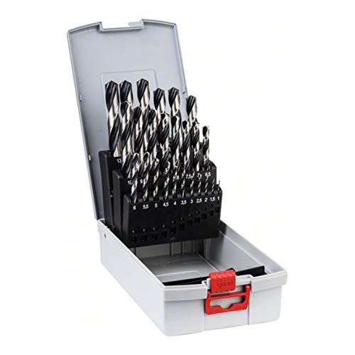 Bosch Metallspiralbohrer HSS-Set PointTeQ DIN 338 25-teilige ProBox