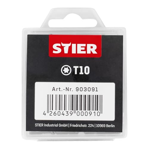 STIER TORX-Bit-Großpackung 50 Bits Bits T 15 - T 30 Länge 25 mm Profi Werkzeug