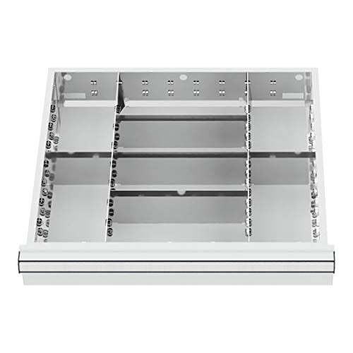 STIER Schubladeneinteilung Metalleinteilung BLH 100/125 mm Innenmaß 500x450 mm 8