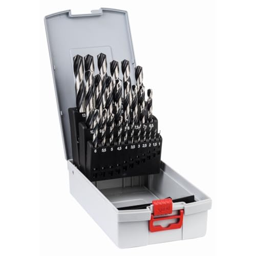 Bosch Metallspiralbohrer HSS-Set PointTeQ DIN 338 25-teilige ProBox