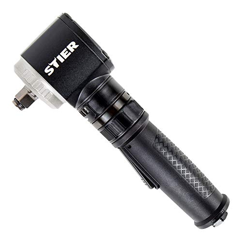 STIER pneumatic angle impact wrench 19-WSS Max. 325 Nm Extra short angled
