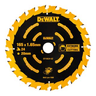 DEWALT Kreissägeblatt Akku 165/20 mm 24WZ DT10624-QZ