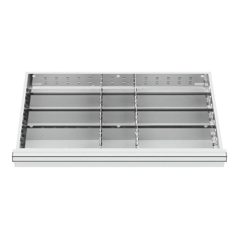 STIER Schubladeneinteilung Metalleinteilung BLH 100/125 mm Innenmaß 800x450 mm