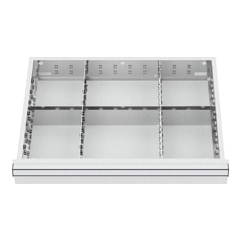STIER Schubladeneinteilung Metalleinteilung BLH 150/175 mm Innenmaß 600x450 mm 6