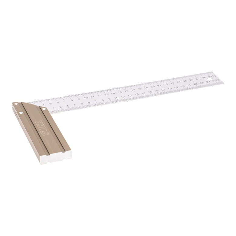 STIER stop square carpenter's square aluminum 90° / 45° 300 mm