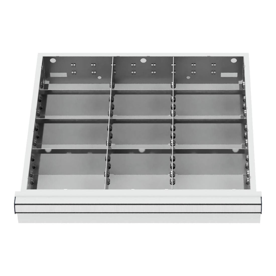 STIER Schubladeneinteilung Metalleinteilung BLH 75 mm Innenmaß 500x450 mm 12