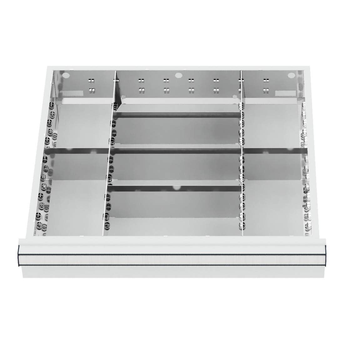 STIER Schubladeneinteilung Metalleinteilung BLH 100/125 mm Innenmaß 500x450 mm 8
