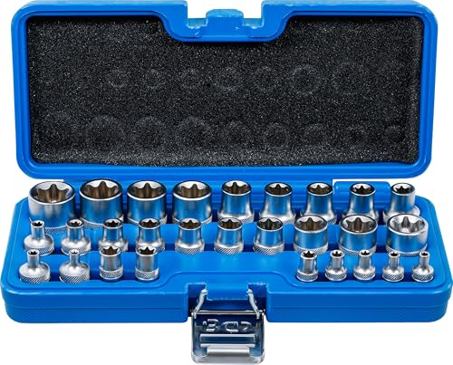 BGS Steckschlüssel-Einsatz-Satz E-Profil Antrieb Innenvierkant 6,3 mm (1/4") /