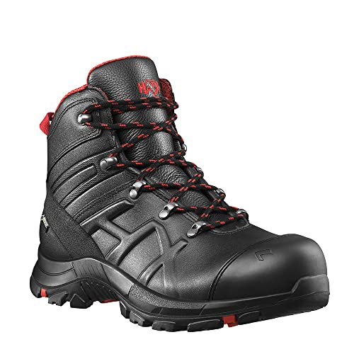HAIX Sicherheitsstiefel BLACK EAGLE 54, MID, S3, schwarz-rot, Gr. 8 (42)