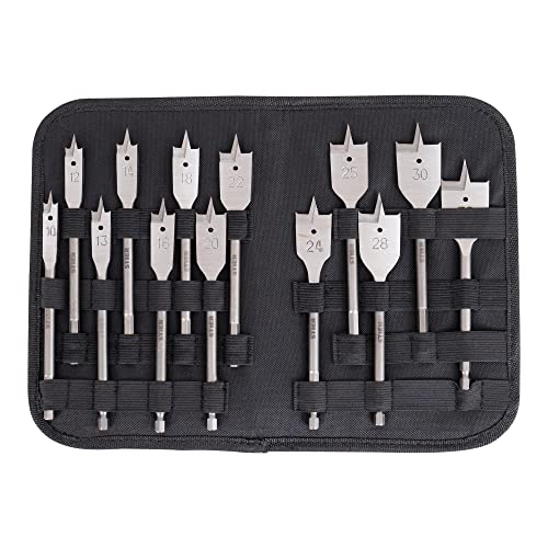 STIER Flachfräsbohrer 13-teiliges Set 10 - 32 mm 1/4 Zoll griffbereit in
