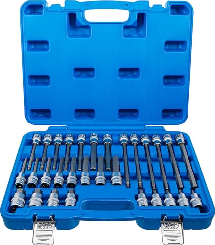 BGS Bit-Einsatz-Satz Antrieb Innenvierkant 12,5 mm Innensechskant 30-tlg.