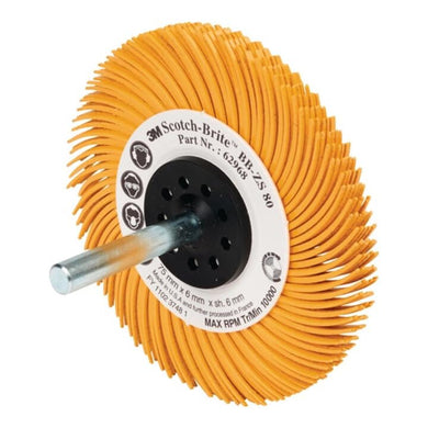 3M Scotch-Brite Bristle-Brush Typ C⌀ 76 mm Schaft-⌀ 6 mm, BB-ZS, Körnung: 80