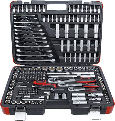 BGS Do it yourself Steckschlüssel-Satz Antrieb 6,3 mm / 10 mm / 12,5 mm 216-tlg.