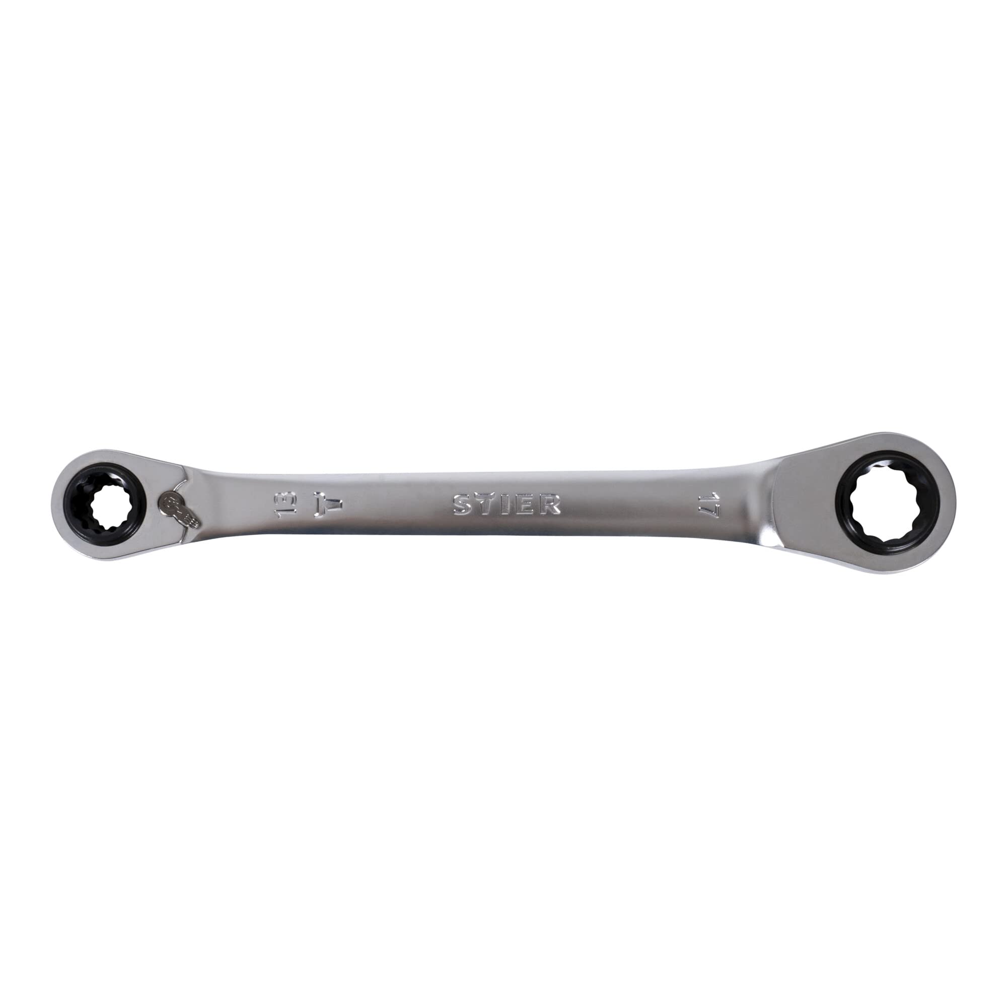 STIER double ring ratchet wrench KraftSpezial 4-in-1 10x13x17x19 mm
