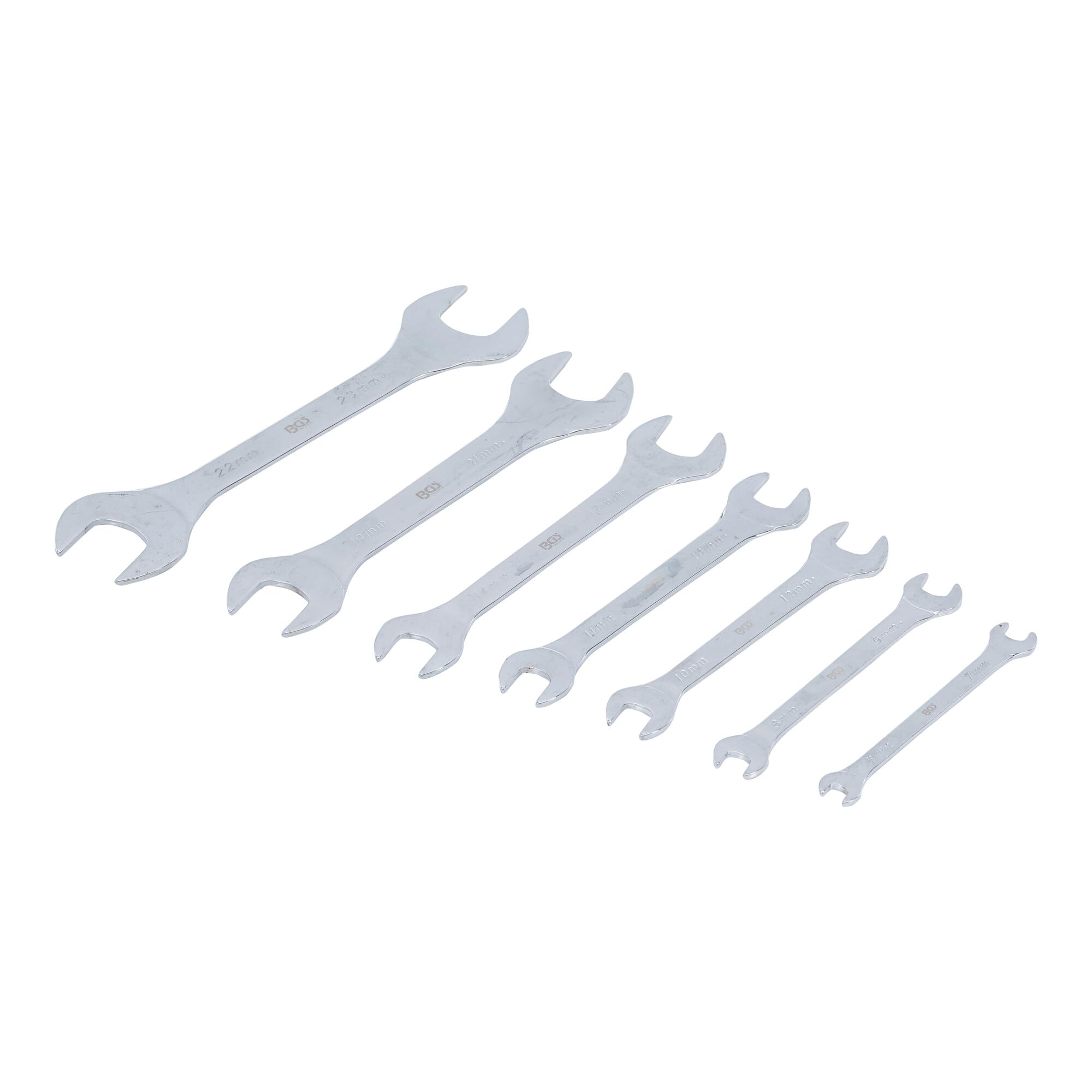 BGS Doppel-Maulschlüssel-Satz extra flach SW 6 - 23 mm 7 teilig