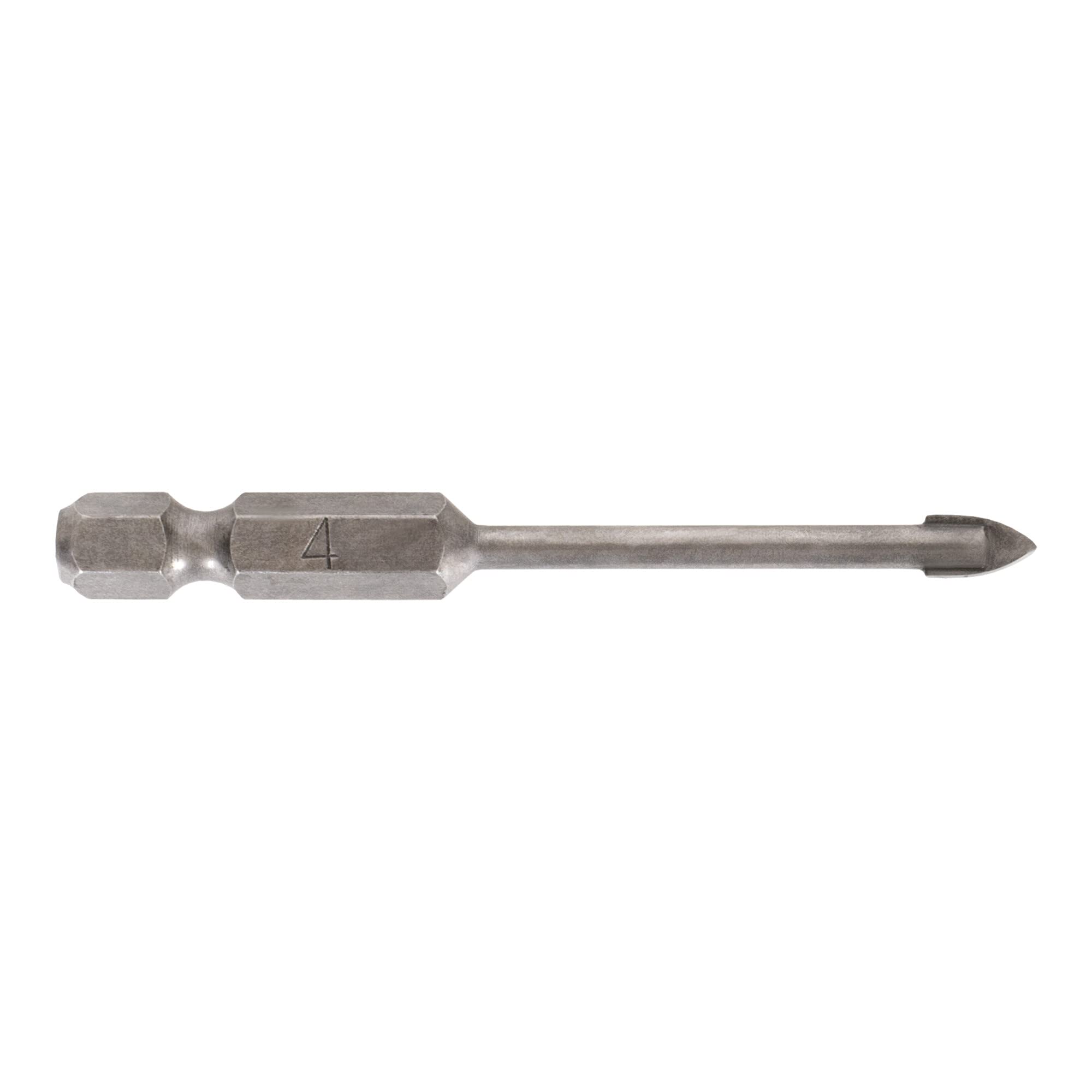 STIER Fliesenbohrer 4 mm Größe 1/4 Zoll Bit HEX Sechskant YG6X-Metall Härtewert