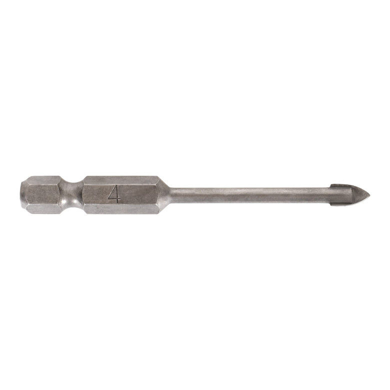 STIER Fliesenbohrer 4 mm Größe 1/4 Zoll Bit HEX Sechskant YG6X-Metall Härtewert