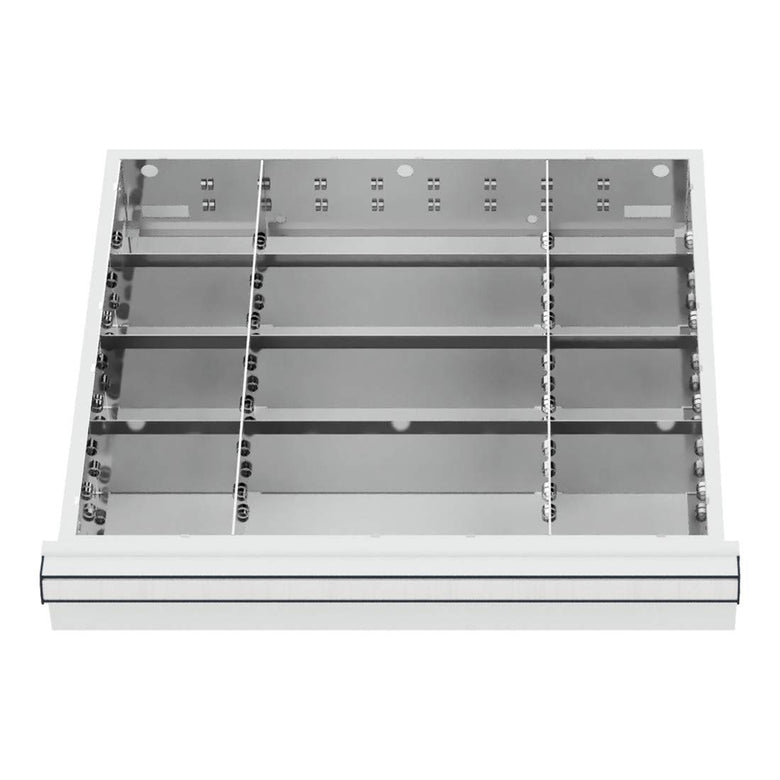 STIER Schubladeneinteilung Metalleinteilung BLH 150/175 mm Innenmaß 500x450 mm